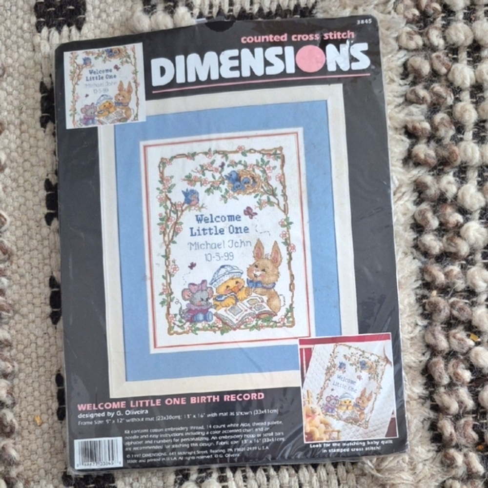 Dimensions Counted Cross Stitch Welcome Little One